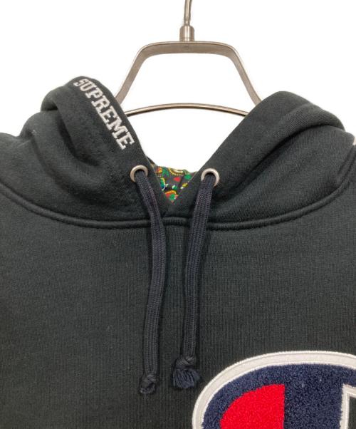 Champion（チャンピオン）Champion (チャンピオン) Supreme (シュプリーム) Paisley Hoodie ブラック サイズ:SMALLの古着・服飾アイテム