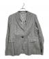 Aquascutum（アクアスキュータム）の古着「リネン混ストライプジャケット」｜グレー