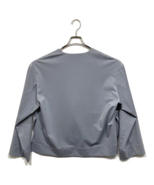 styling/（スタイリング）styling/ (スタイリング) UVカットエアリーノーカラージャケット ブルー サイズ:Ｆの古着・服飾アイテム