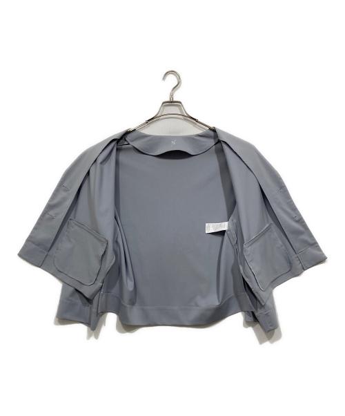 styling/（スタイリング）styling/ (スタイリング) UVカットエアリーノーカラージャケット ブルー サイズ:Ｆの古着・服飾アイテム