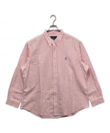 RALPH LAUREN（ラルフローレン）の古着「ストライプBDシャツ」｜ピンク