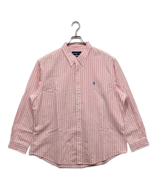 RALPH LAUREN（ラルフローレン）RALPH LAUREN (ラルフローレン) ストライプBDシャツ ピンク サイズ:XXXLの古着・服飾アイテム