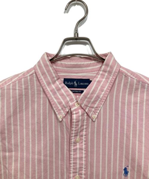 RALPH LAUREN（ラルフローレン）RALPH LAUREN (ラルフローレン) ストライプBDシャツ ピンク サイズ:XXXLの古着・服飾アイテム