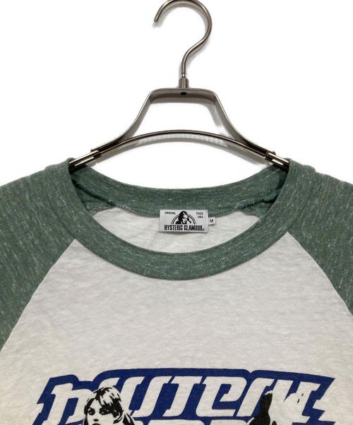 Hysteric Glamour（ヒステリックグラマー）Hysteric Glamour (ヒステリックグラマー) ラグランカットソー ホワイト サイズ:Ｍの古着・服飾アイテム