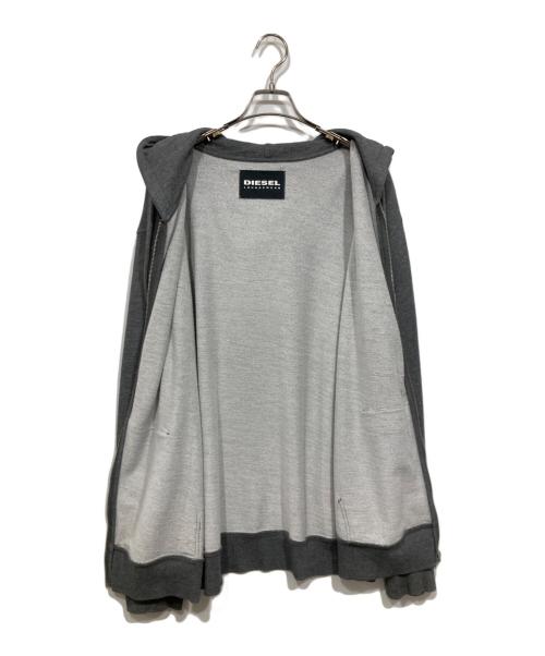 DIESEL（ディーゼル）DIESEL (ディーゼル) ジップパーカー グレー サイズ:XXLの古着・服飾アイテム