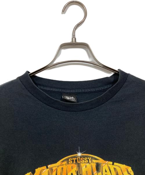 stussy（ステューシー）stussy (ステューシー) Major Blaqde Tour Tee ブラック サイズ:ＸＬの古着・服飾アイテム