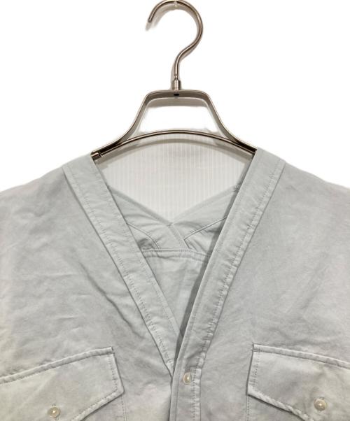 BEARDSLEY（ビアズリー）BEARDSLEY (ビアズリー) バイオカラーレス シャツ グレー サイズ:Fの古着・服飾アイテム