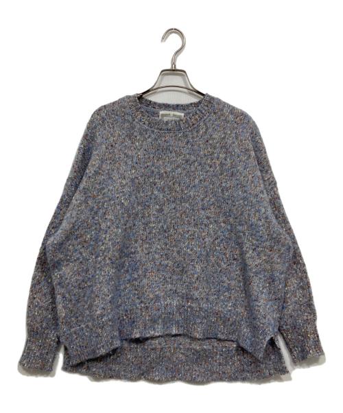 BEARDSLEY（ビアズリー）BEARDSLEY (ビアズリー) ミックスニット グレー サイズ:freeの古着・服飾アイテム
