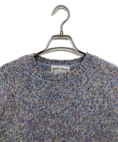 BEARDSLEY（ビアズリー）BEARDSLEY (ビアズリー) ミックスニット グレー サイズ:freeの古着・服飾アイテム