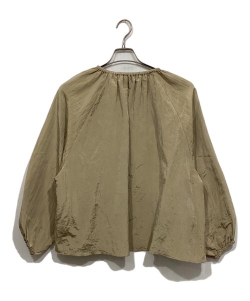 BEARDSLEY（ビアズリー）BEARDSLEY (ビアズリー) 切替ギャザーブラウス ベージュ サイズ:FREEの古着・服飾アイテム