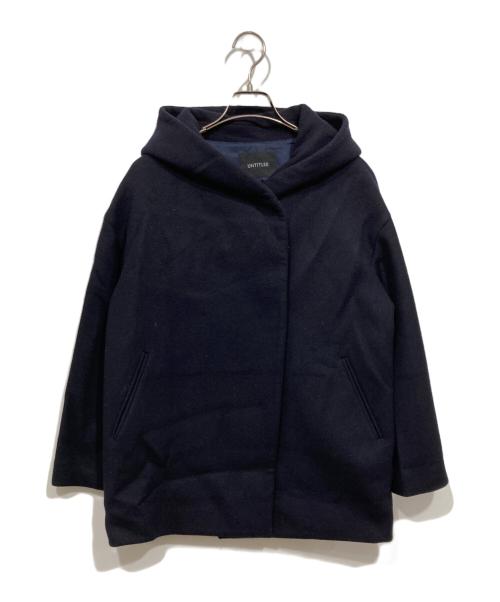 UNTITLED（アンタイトル）UNTITLED (アンタイトル) フーデッドショートコート ネイビー サイズ:Mの古着・服飾アイテム