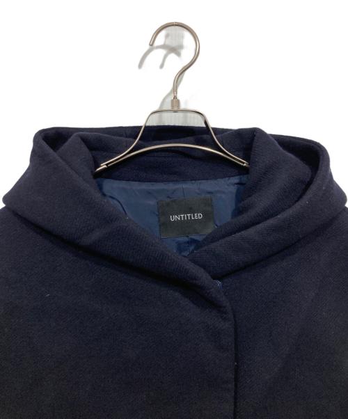 UNTITLED（アンタイトル）UNTITLED (アンタイトル) フーデッドショートコート ネイビー サイズ:Mの古着・服飾アイテム