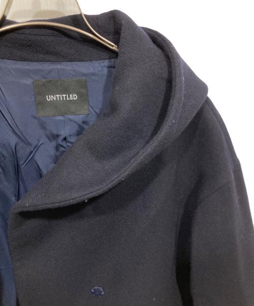 UNTITLED（アンタイトル）UNTITLED (アンタイトル) フーデッドショートコート ネイビー サイズ:Mの古着・服飾アイテム