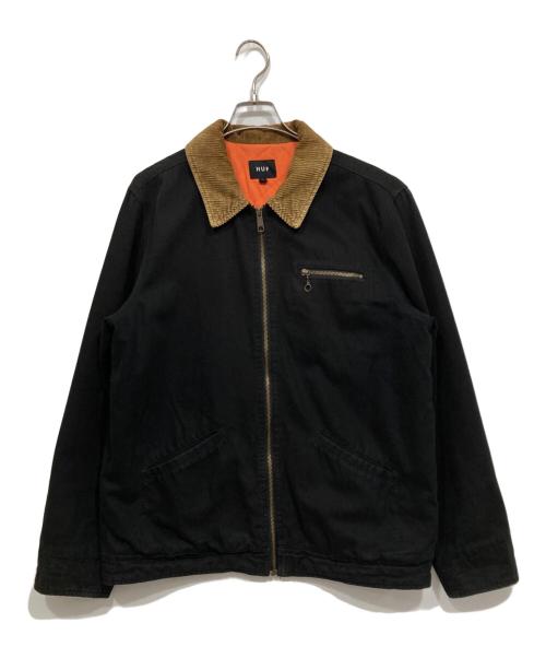 HUF（ハフ）HUF (ハフ) ワークジャケット ブラック サイズ:Lの古着・服飾アイテム