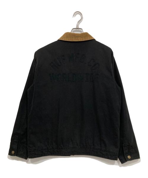 HUF（ハフ）HUF (ハフ) ワークジャケット ブラック サイズ:Lの古着・服飾アイテム