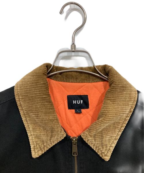 HUF（ハフ）HUF (ハフ) ワークジャケット ブラック サイズ:Lの古着・服飾アイテム
