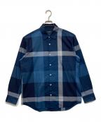 BLACK LABEL CRESTBRIDGEブラックレーベル クレストブリッジ）の古着「長袖チェックシャツ」｜ネイビー