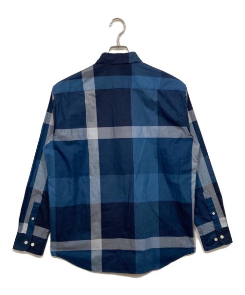 BLACK LABEL CRESTBRIDGE（ブラックレーベル クレストブリッジ）BLACK LABEL CRESTBRIDGE (ブラックレーベル クレストブリッジ) 長袖チェックシャツ ネイビー サイズ:Ｌ　の古着・服飾アイテム