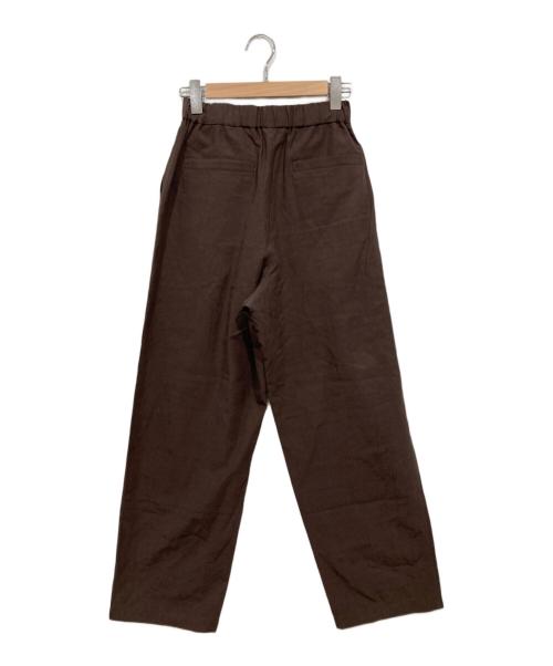 JOURNAL STANDARD relume（ジャーナルスタンダード レリューム）JOURNAL STANDARD relume (ジャーナルスタンダード レリューム) リネンミックスリラックスカーブパンツ ブラウン サイズ:36の古着・服飾アイテム