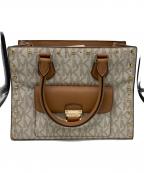 MICHAEL KORSマイケル・コース）の古着「2WAYショルダーバッグ」｜ホワイト×ベージュ