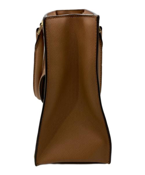 MICHAEL KORS（マイケル・コース）MICHAEL KORS (マイケル・コース) 2WAYショルダーバッグ ホワイト×ベージュの古着・服飾アイテム