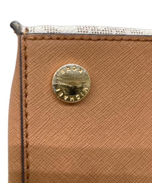 MICHAEL KORS（マイケル・コース）MICHAEL KORS (マイケル・コース) 2WAYショルダーバッグ ホワイト×ベージュの古着・服飾アイテム