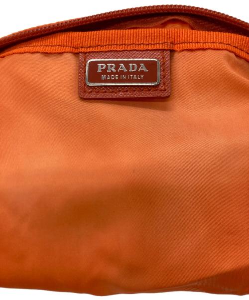 PRADA（プラダ）PRADA (プラダ) ナイロンポーチ オレンジの古着・服飾アイテム