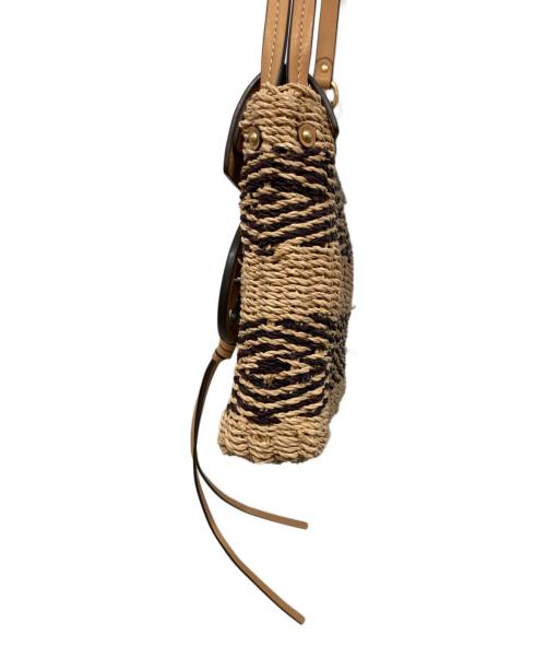 TORY BURCH（トリーバーチ）TORY BURCH (トリーバーチ) ラフィアショルダーバッグ ベージュの古着・服飾アイテム