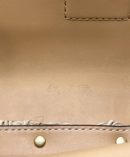 TORY BURCH（トリーバーチ）TORY BURCH (トリーバーチ) ラフィアショルダーバッグ ベージュの古着・服飾アイテム