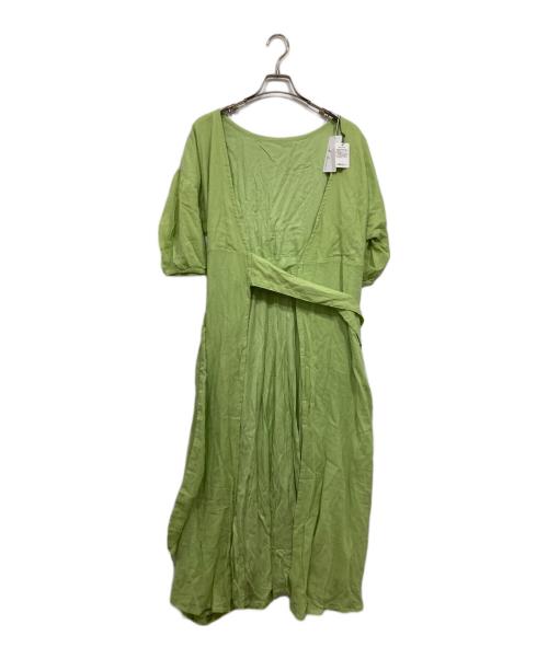 at dawn（アットドーン）at dawn (アットドーン) Ron Herman (ロンハーマン) MAXI PUFF WRAP DRESS グリーン サイズ:xsの古着・服飾アイテム