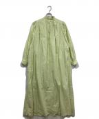 TEN×Ron Hermanテン×ロンハーマン）の古着「カフタンドレスシャツワンピース」｜グリーン