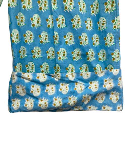 SZ Blockprints（エスゼットブロックプリント）SZ Blockprints (エスゼットブロックプリント) Drawstring Pants ブルー サイズ:Ｍの古着・服飾アイテム