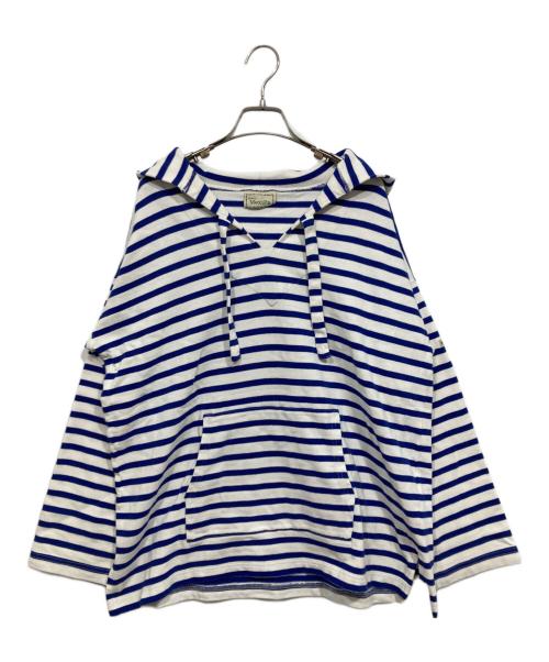 mexipa（メキパ）mexipa (メキパ) メキシカンパーカー ブルー×ホワイト サイズ:Ｓの古着・服飾アイテム