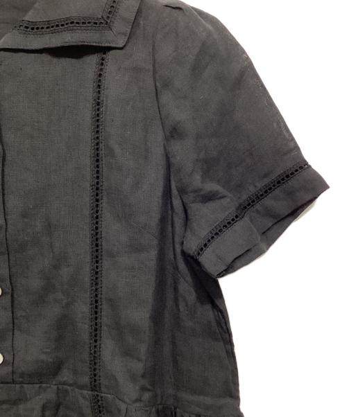 Ron Herman（ロンハーマン）Ron Herman (ロンハーマン) セーラーカラーリネンワンピース ブラック サイズ:Ｓの古着・服飾アイテム