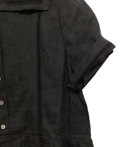 Ron Herman（ロンハーマン）Ron Herman (ロンハーマン) セーラーカラーリネンワンピース ブラック サイズ:Ｓの古着・服飾アイテム