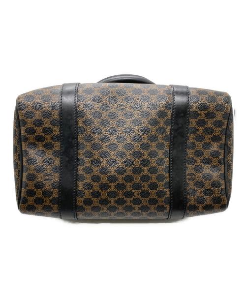 CELINE（セリーヌ）CELINE (セリーヌ) マカダム ミニボストン バッグ ブラック×ブラウンの古着・服飾アイテム