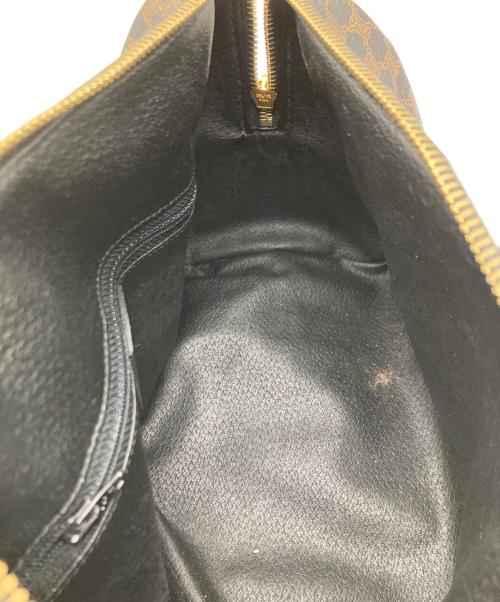 CELINE（セリーヌ）CELINE (セリーヌ) マカダム ミニボストン バッグ ブラック×ブラウンの古着・服飾アイテム