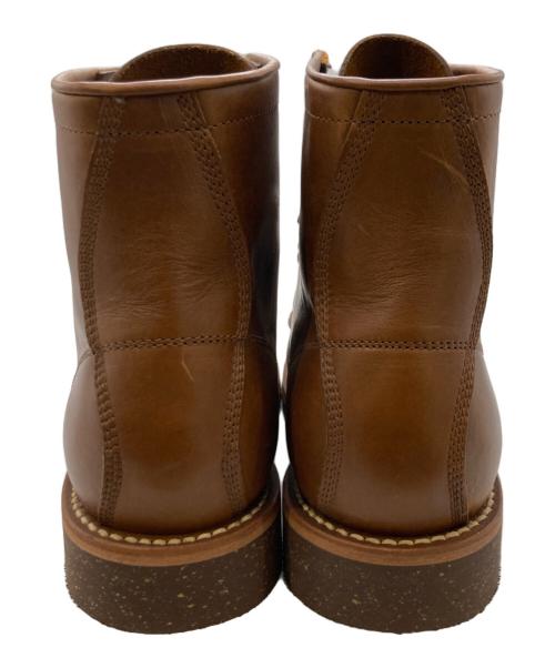 PISTOLERO（ピストレロ）PISTOLERO (ピストレロ) モックトゥ レースアップブーツ ブラウン サイズ:7 1/2の古着・服飾アイテム