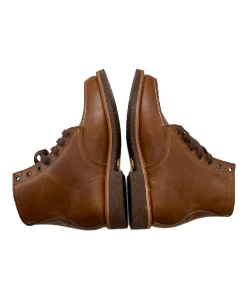 PISTOLERO（ピストレロ）PISTOLERO (ピストレロ) モックトゥ レースアップブーツ ブラウン サイズ:7 1/2の古着・服飾アイテム