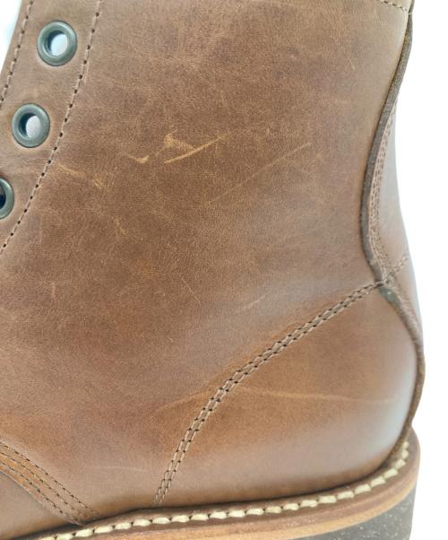 PISTOLERO（ピストレロ）PISTOLERO (ピストレロ) モックトゥ レースアップブーツ ブラウン サイズ:7 1/2の古着・服飾アイテム