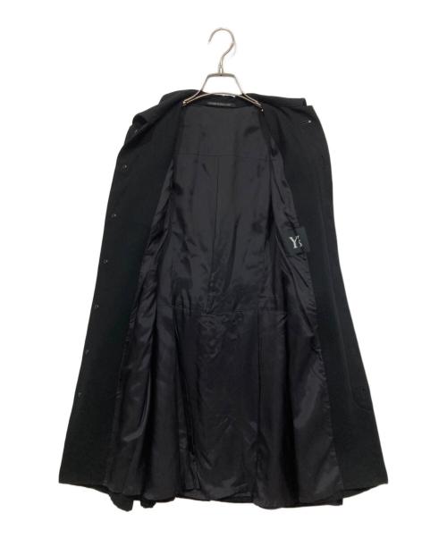 Y's（ワイズ）Y's (ワイズ) 比翼ウールコート ブラック サイズ:Mの古着・服飾アイテム