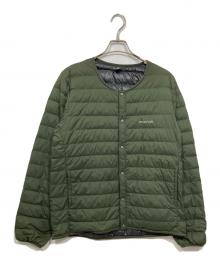 mont-bell（モンベル）の古着「スペリオダウン ラウンドネックジャケット」｜オリーブ