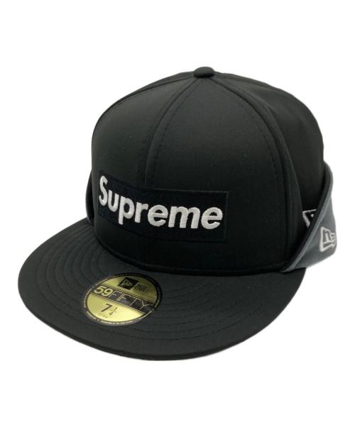 SUPREME（シュプリーム）Supreme (シュプリーム) New Era (ニューエラ) WINDSTOPPER Earflap Box Logo Cap/キャップ ブラックの古着・服飾アイテム