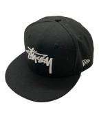 stussy×New Eraステューシー×ニューエラ）の古着「キャップ」｜ブラック