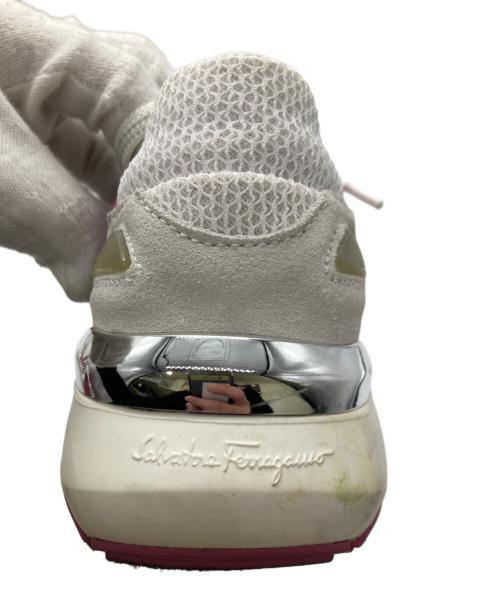 Salvatore Ferragamo（サルヴァトーレ フェラガモ）Salvatore Ferragamo (サルヴァトーレ フェラガモ) ローカットスニーカー ピンク サイズ:6の古着・服飾アイテム