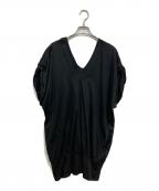 LIMI feuリミフゥ）の古着「ノースリーブVネックカットソー」｜ブラック