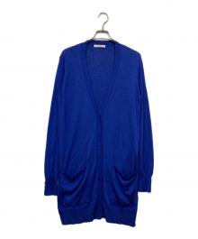 MaxMara（マックスマーラ）の古着「シルクカシミアロングカーディガン」｜ブルー