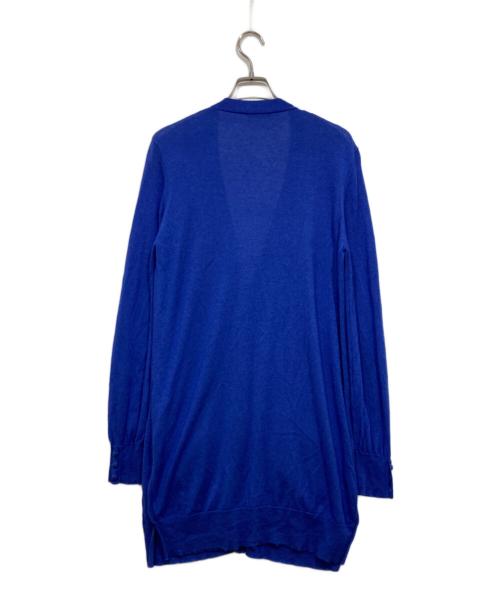 MaxMara（マックスマーラ）MaxMara (マックスマーラ) シルクカシミアロングカーディガン ブルー サイズ:Lの古着・服飾アイテム
