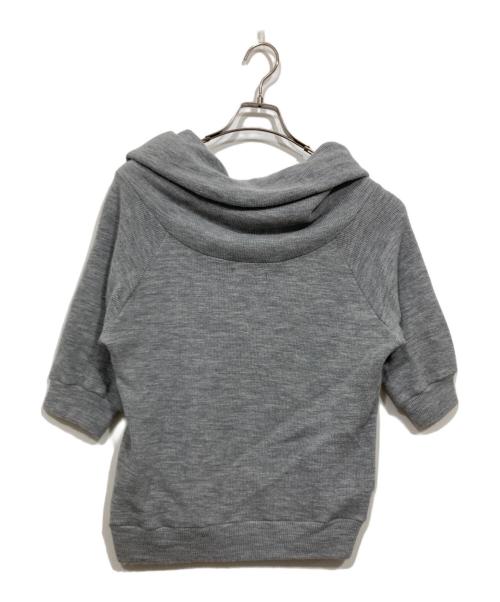 YOHJI YAMAMOTO（ヨウジヤマモト）YOHJI YAMAMOTO (ヨウジヤマモト) オフタートル七分丈ニット グレー サイズ:2の古着・服飾アイテム
