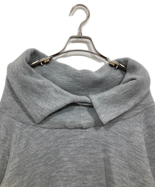 YOHJI YAMAMOTO（ヨウジヤマモト）YOHJI YAMAMOTO (ヨウジヤマモト) オフタートル七分丈ニット グレー サイズ:2の古着・服飾アイテム